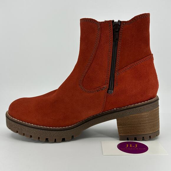 Overland Women's Macy Waterproof Terracotta Suede Boots Size 39 EU/ 8.5-9 US - Picture 8 of 13